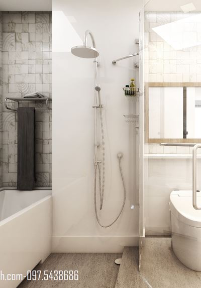 Vách kính phòng tắm cao cấp cho chung cư